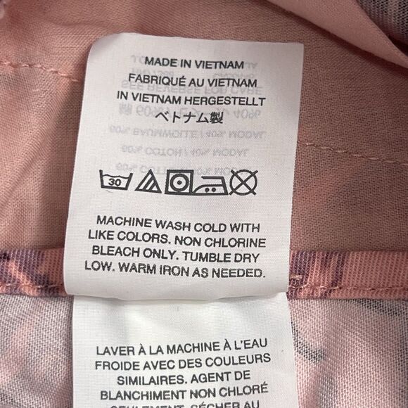 Madewell Pull On Shorts In Oasis Palms Print Women’s Small Pockets Elastic Waist - Picture 6 of 7